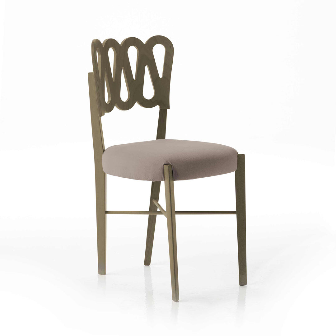 Stained Beech Wood Chair PONTI 969 by Gio Ponti for BBB Italia