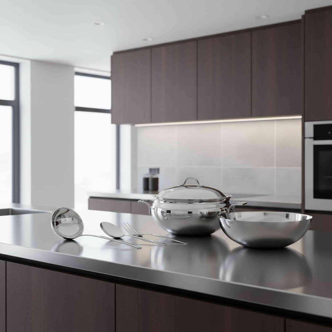 Stainless Steel Serving Set DUE by Mepra