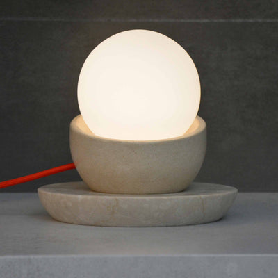 Stone Table Lamp LUNA by Hi.Project for Brillamenti 02