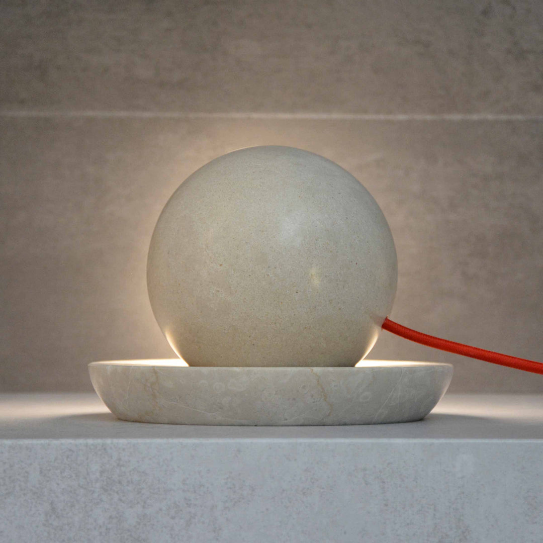 Stone Table Lamp LUNA by Hi.Project for Brillamenti 06