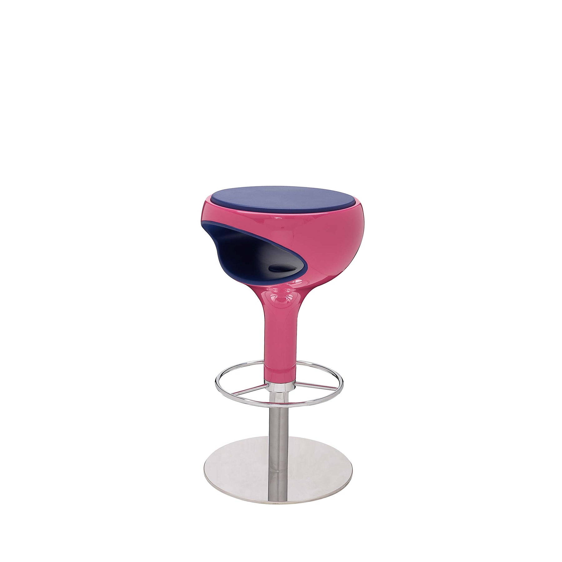 Adjustable and Swivel Bar Stool RING by Giancarlo Zema for Giovannetti ...