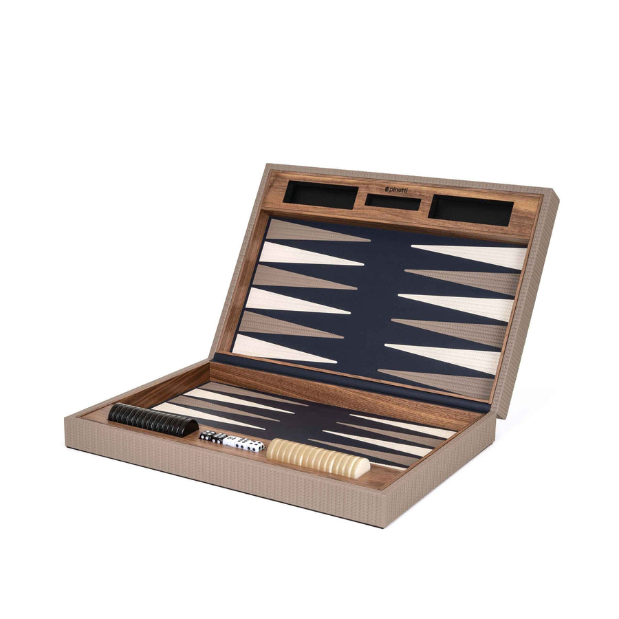 Wood Board Game BACKGAMMON SET by Pinetti 01