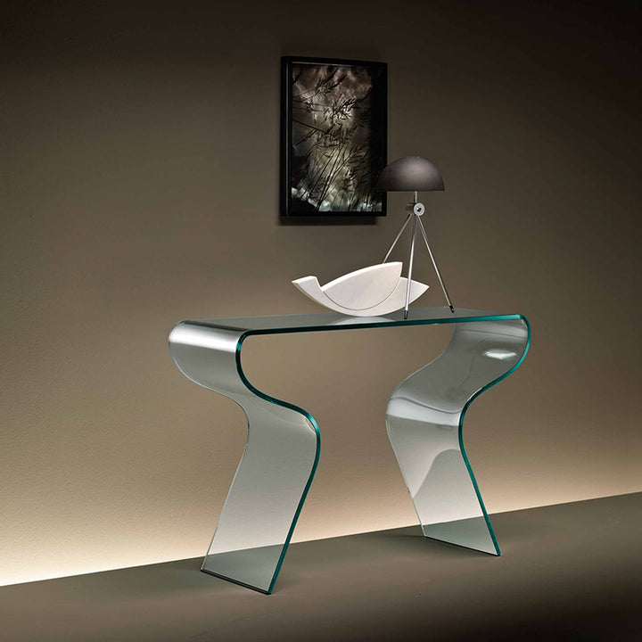Glass Console Table CHARLOTTE by Prospero Rasulo for FIAM 0146