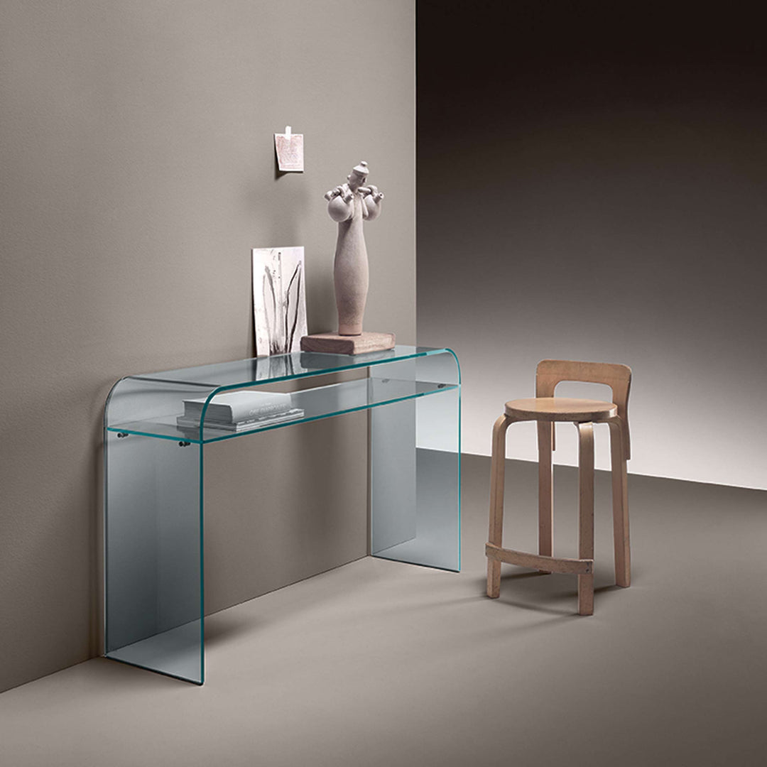 Glass Console Table ELEMENTARE by Enrico Tonucci for FIAM 0141