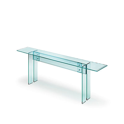 Glass Console Table LLT by Benini & Gonzo for FIAM 0138