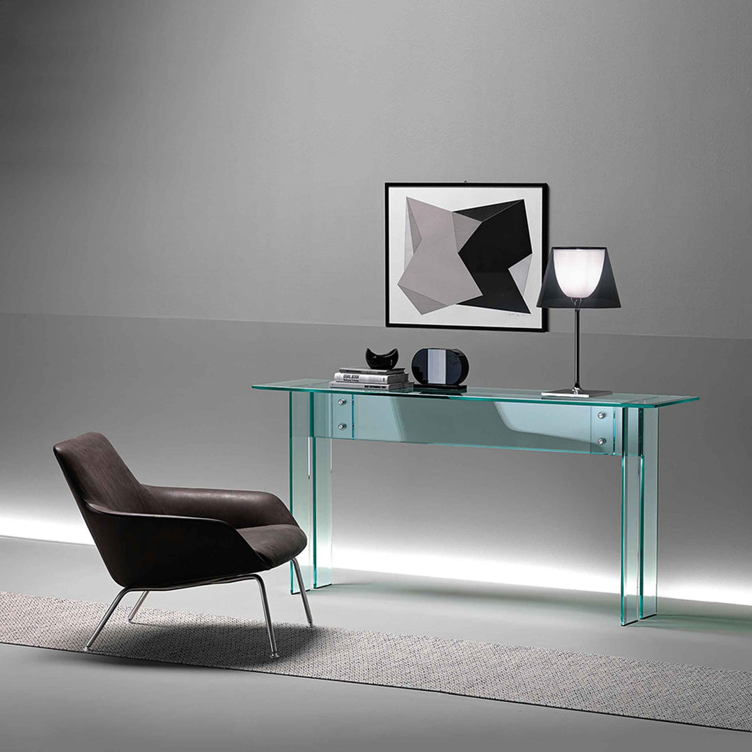 Glass Console Table LLT by Benini & Gonzo for FIAM 0139