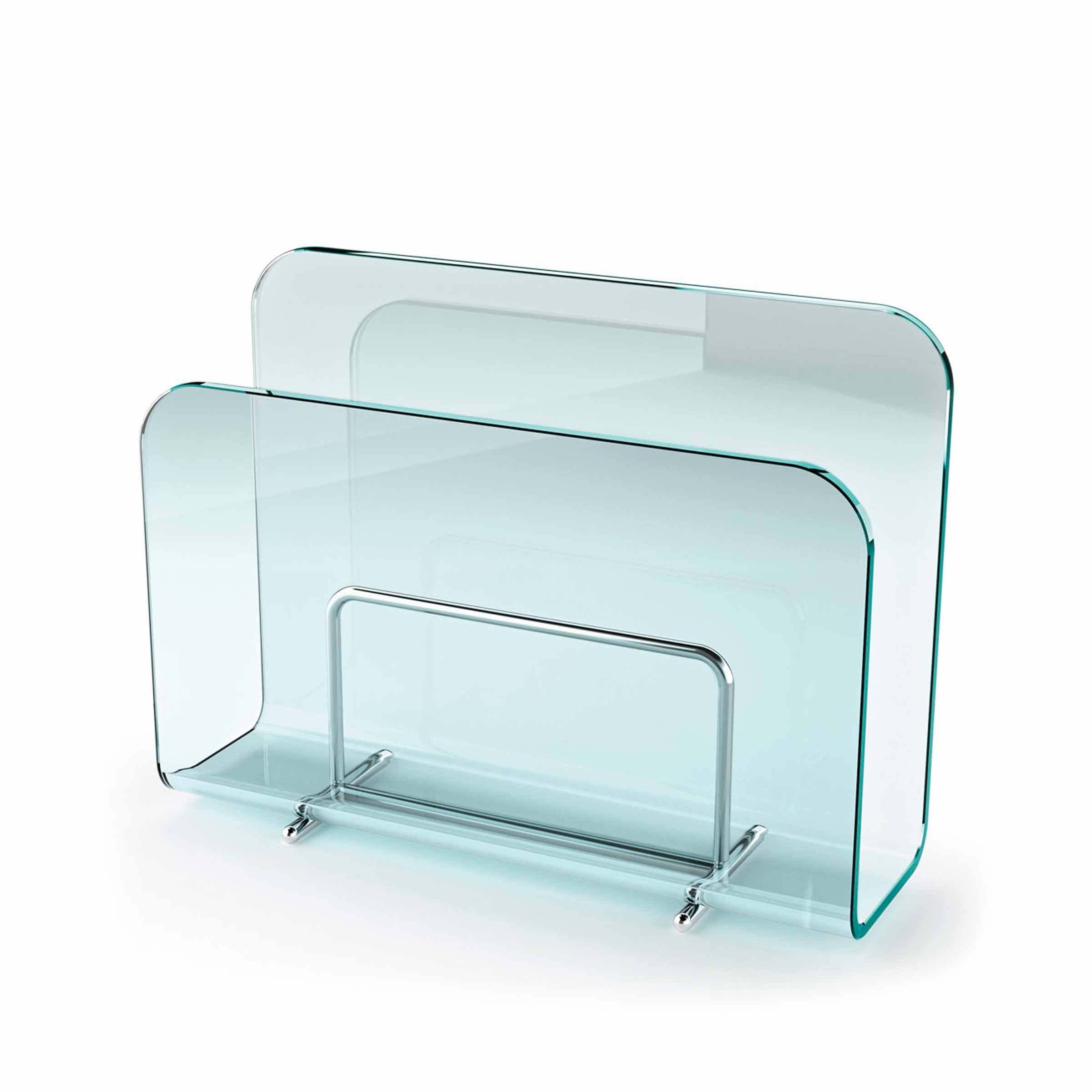 Glass Magazine Racks VOGUE by Roberto Paoli for FIAM. Shop on Design Italy