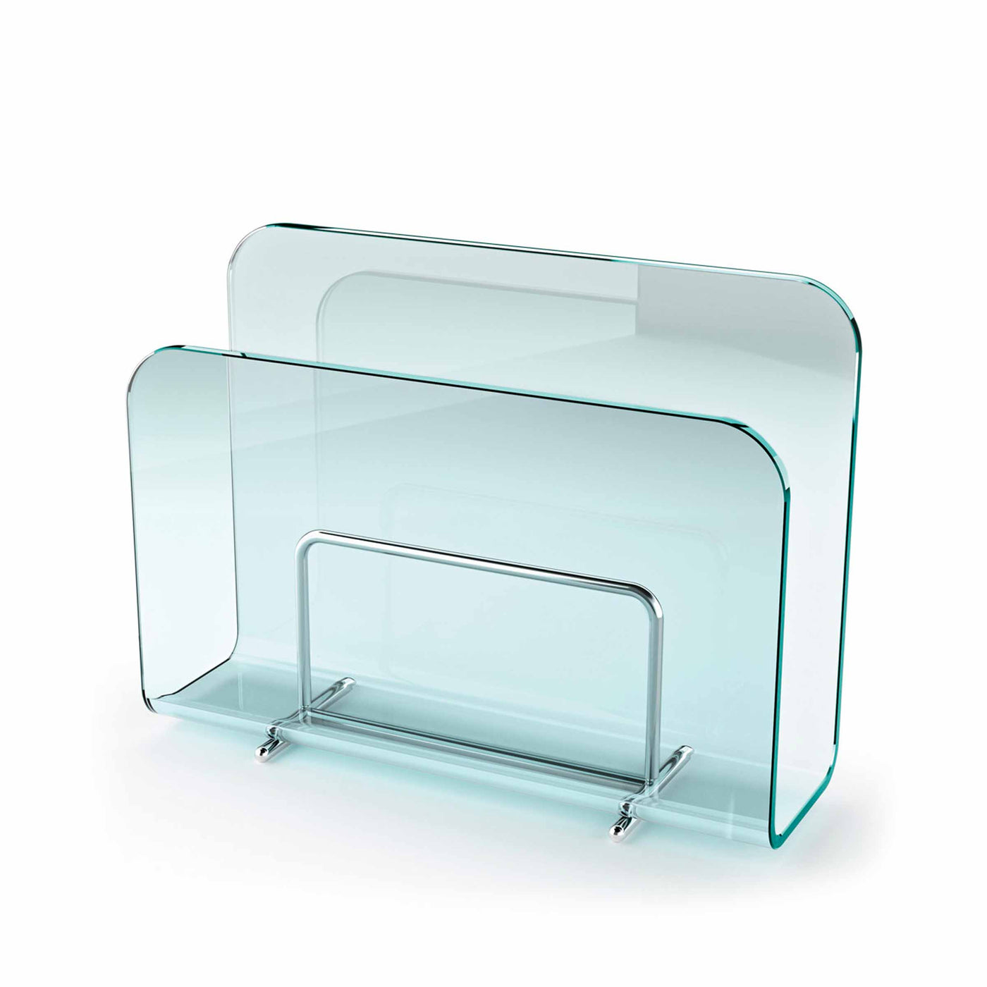 Glass Magazine Racks VOGUE by Roberto Paoli for FIAM 0110