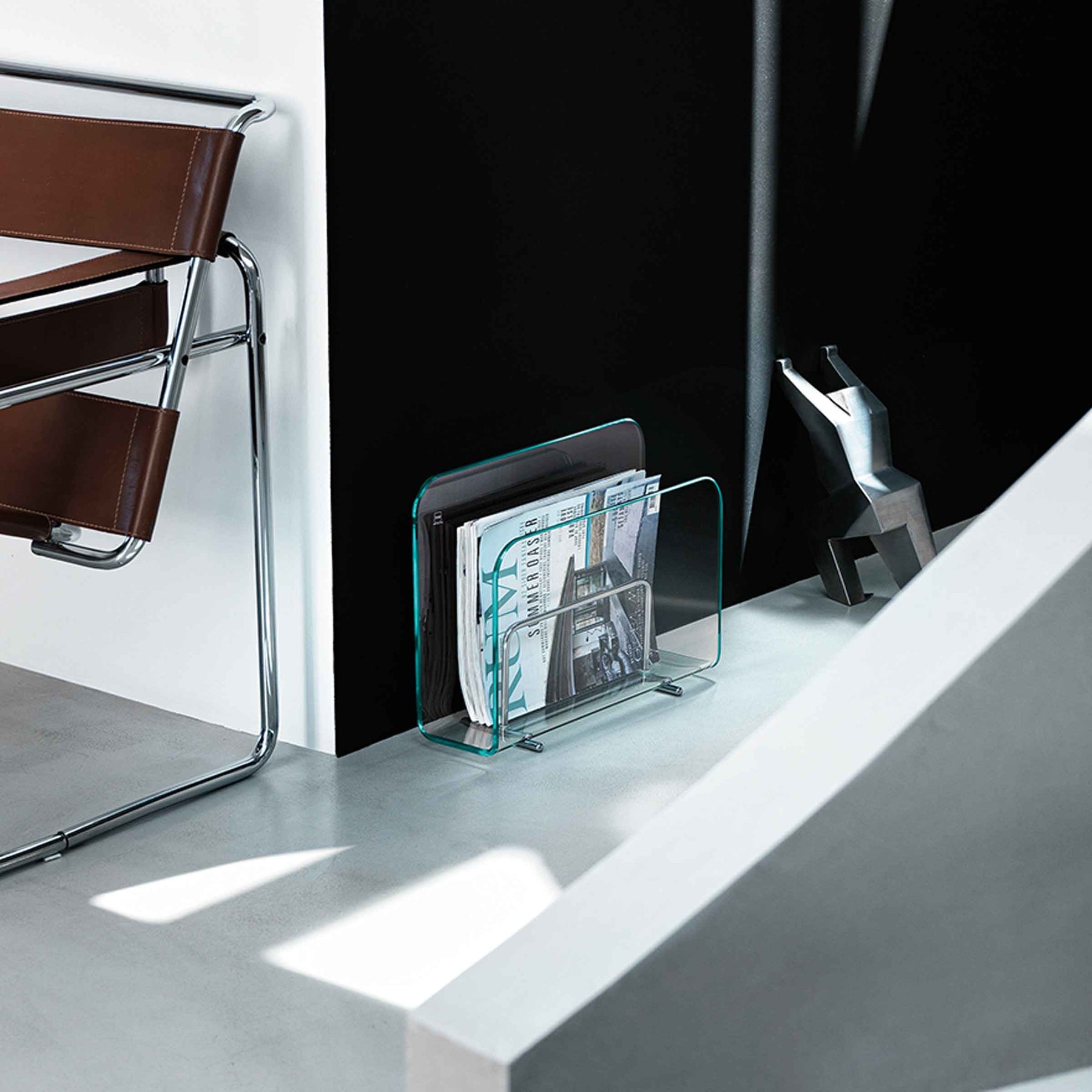 Vogue Magazine Rack Glass Magazine Racks VOGUE by Roberto Paoli for FIAM. Shop on Design Italy