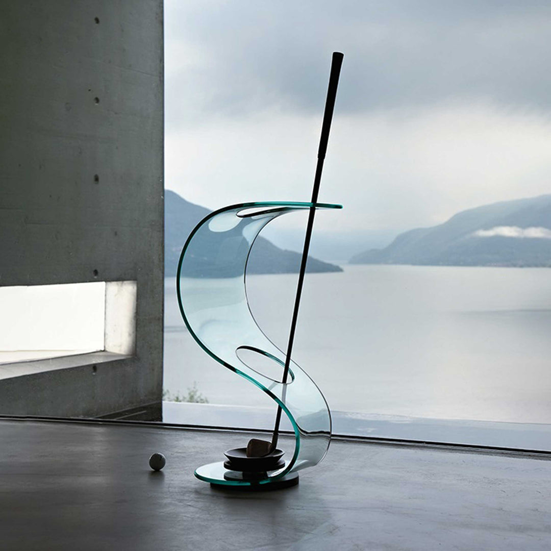 Glass Umbrella Stand COBRA by Elio Vigna for FIAM 097