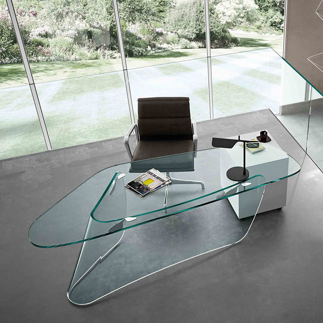 Glass Writing Desk GRAPH by Xavier Lust for FIAM 0143