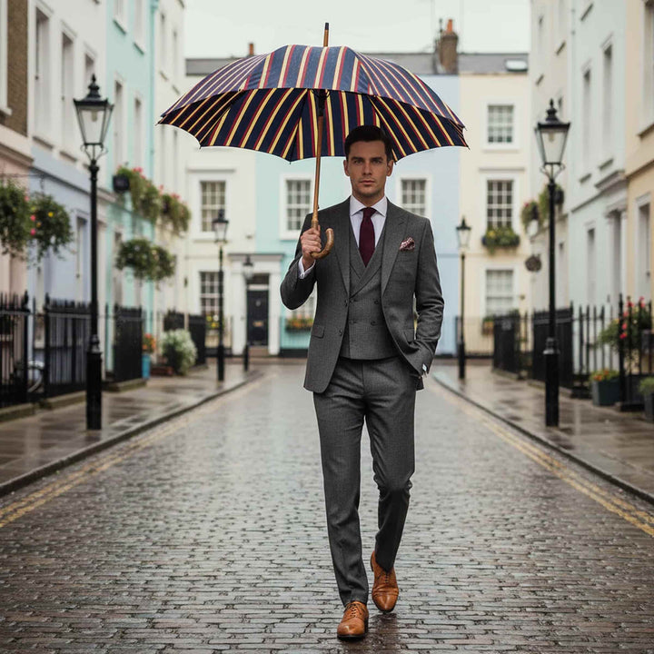 Umbrella ALFRED with Ash Wood Handle Pasotti