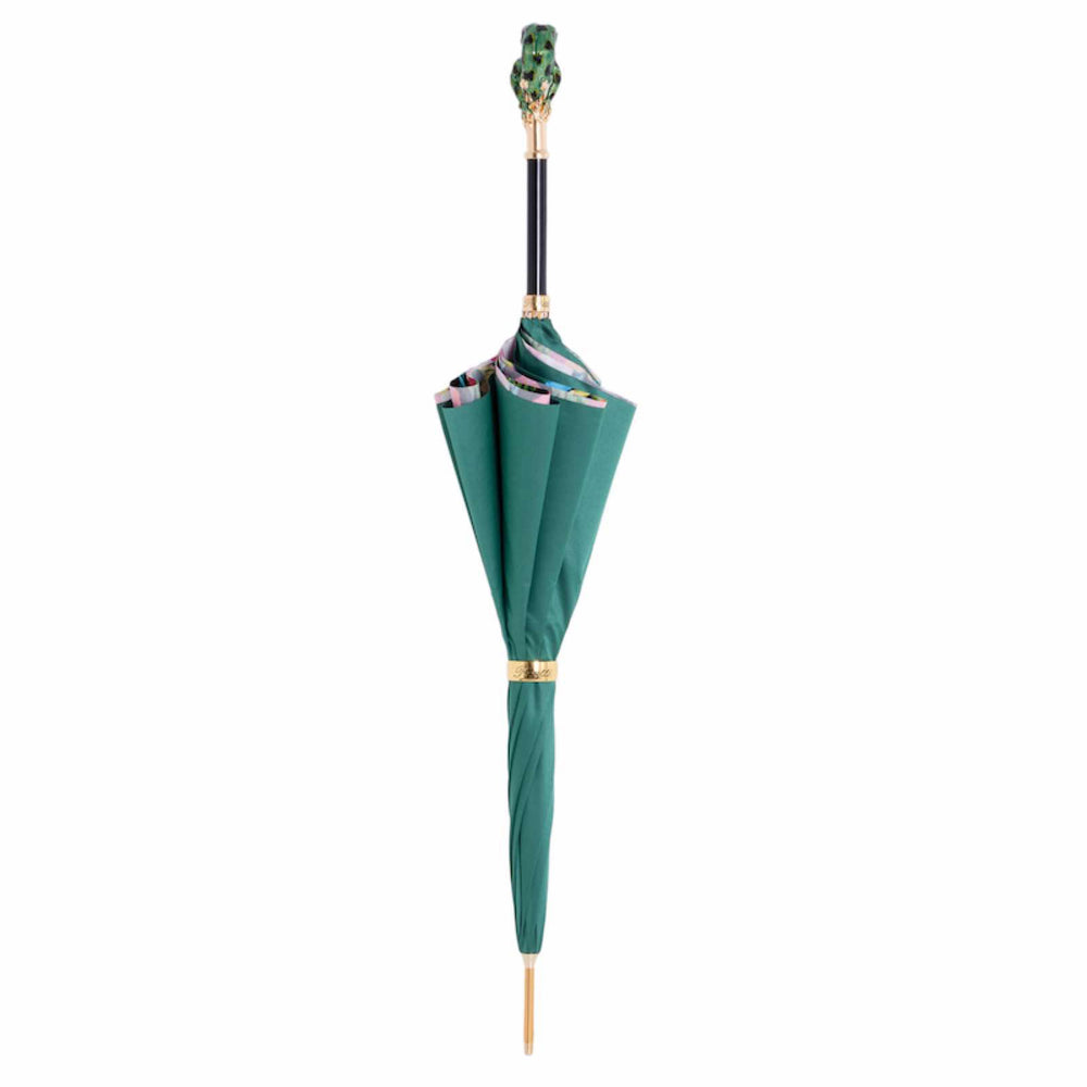 Umbrella FROG with Enameled Brass Handle by Pasotti 02