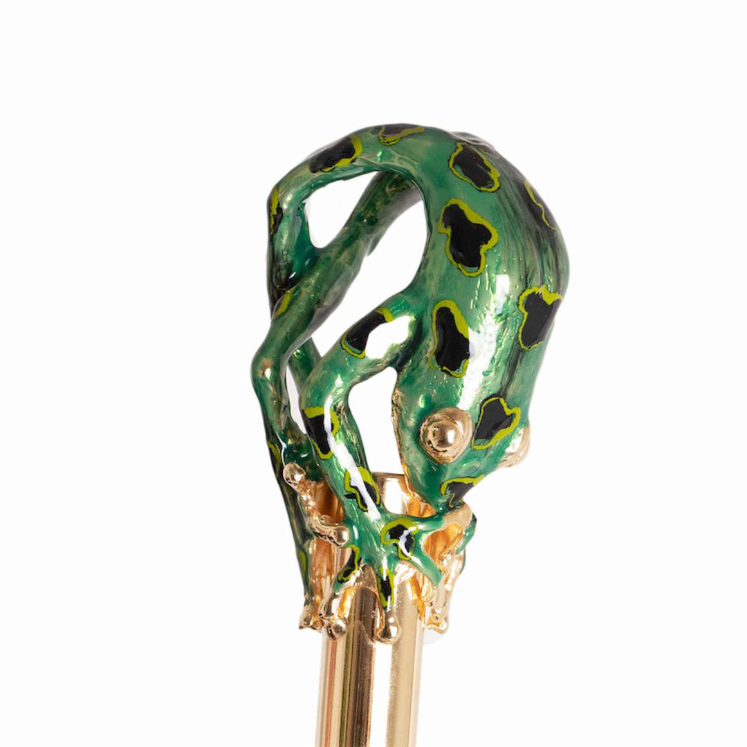 Umbrella FROG with Enameled Brass Handle by Pasotti 03