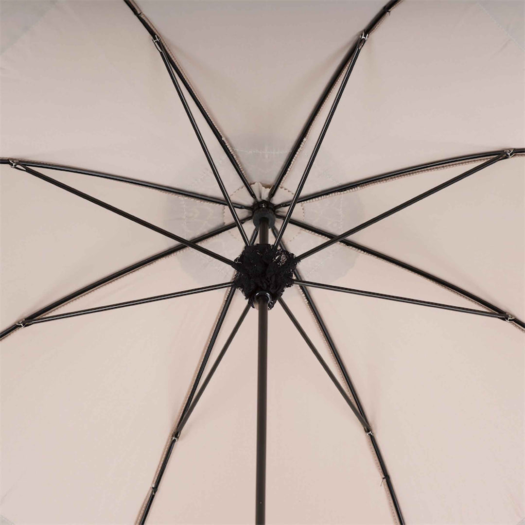 Umbrella LACE PARASOL with Leather Handle by Pasotti 06