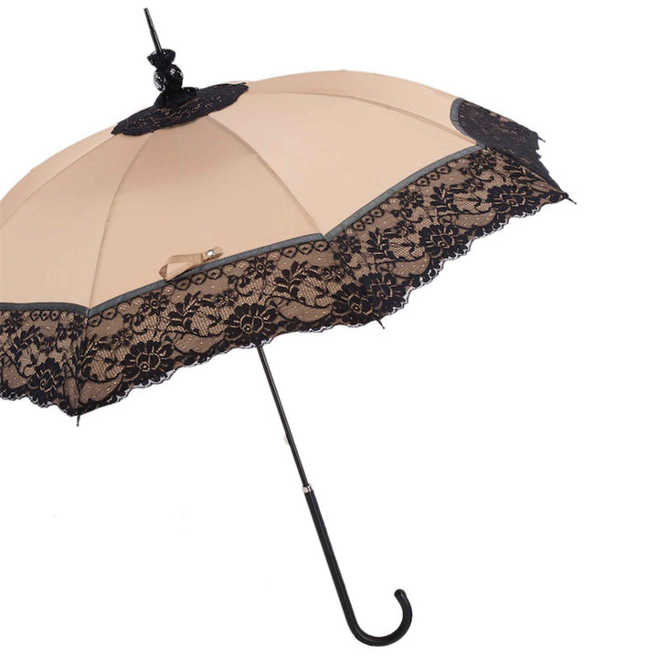 Umbrella LACE PARASOL with Leather Handle by Pasotti 07