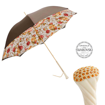 Umbrella LUXURY VINTAGE UMBRELLA 2 with Swarovski® Crystal Handle by Pasotti 01