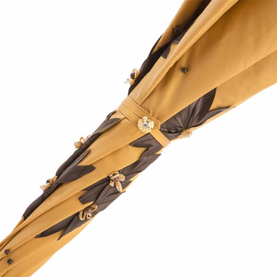 Umbrella SUNFLOWERS with Brass and Swarovski® Crystal Handle by Pasotti 05
