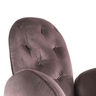 Upholstered Velvet Chair with Armrests TTEMIC by Matteo Cibic 02