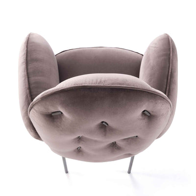 Upholstered Velvet Chair with Armrests TTEMIC by Matteo Cibic 03