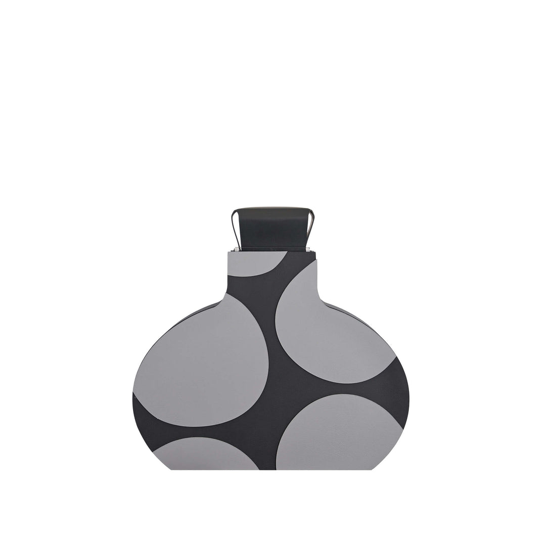 Leder-Dekorationsobjekt VASE OTTO GRAPHIC von Gianpaolo Venier für ADJ STYLE