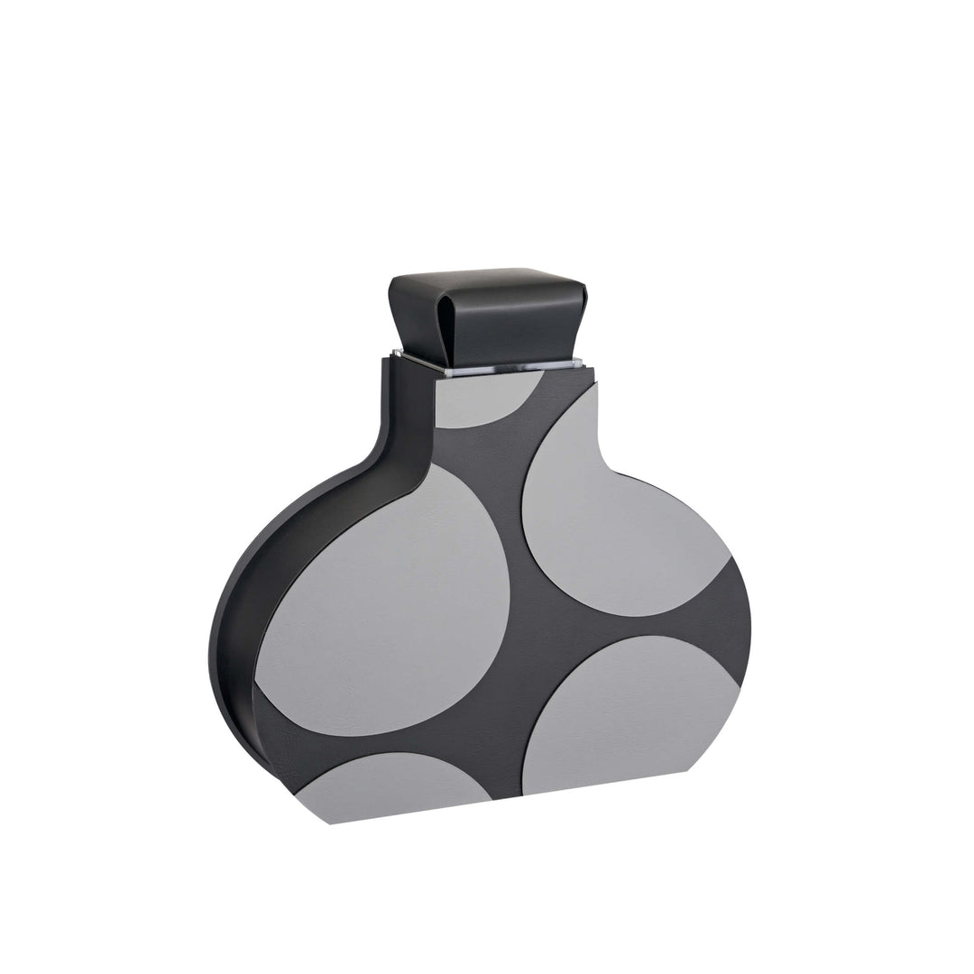 Leder-Dekorationsobjekt VASE OTTO GRAPHIC von Gianpaolo Venier für ADJ STYLE
