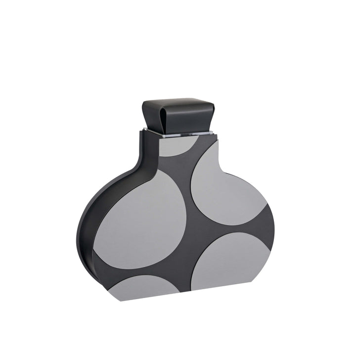 Leder-Dekorationsobjekt VASE OTTO GRAPHIC von Gianpaolo Venier für ADJ STYLE
