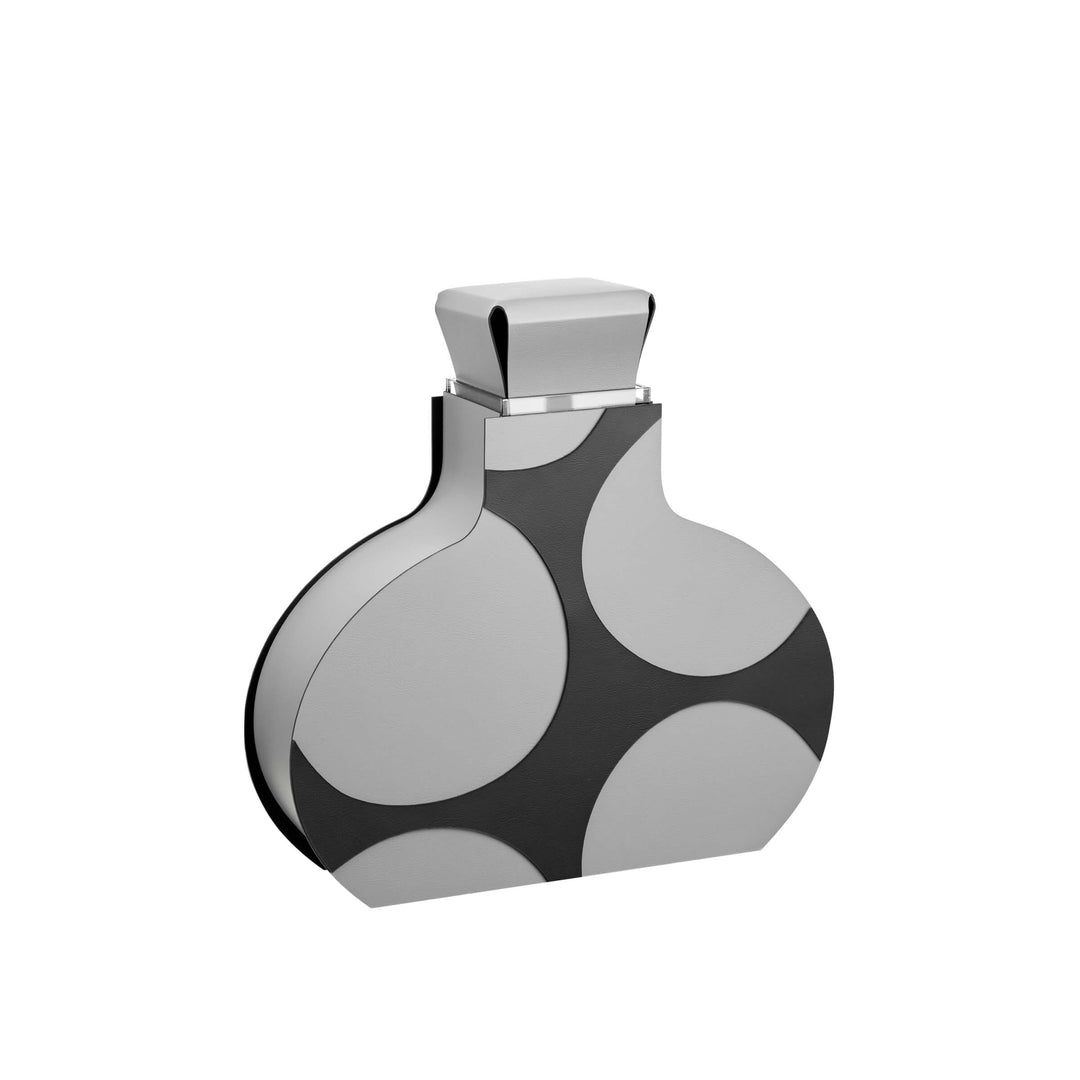 Leder-Dekorationsobjekt VASE OTTO GRAPHIC von Gianpaolo Venier für ADJ STYLE