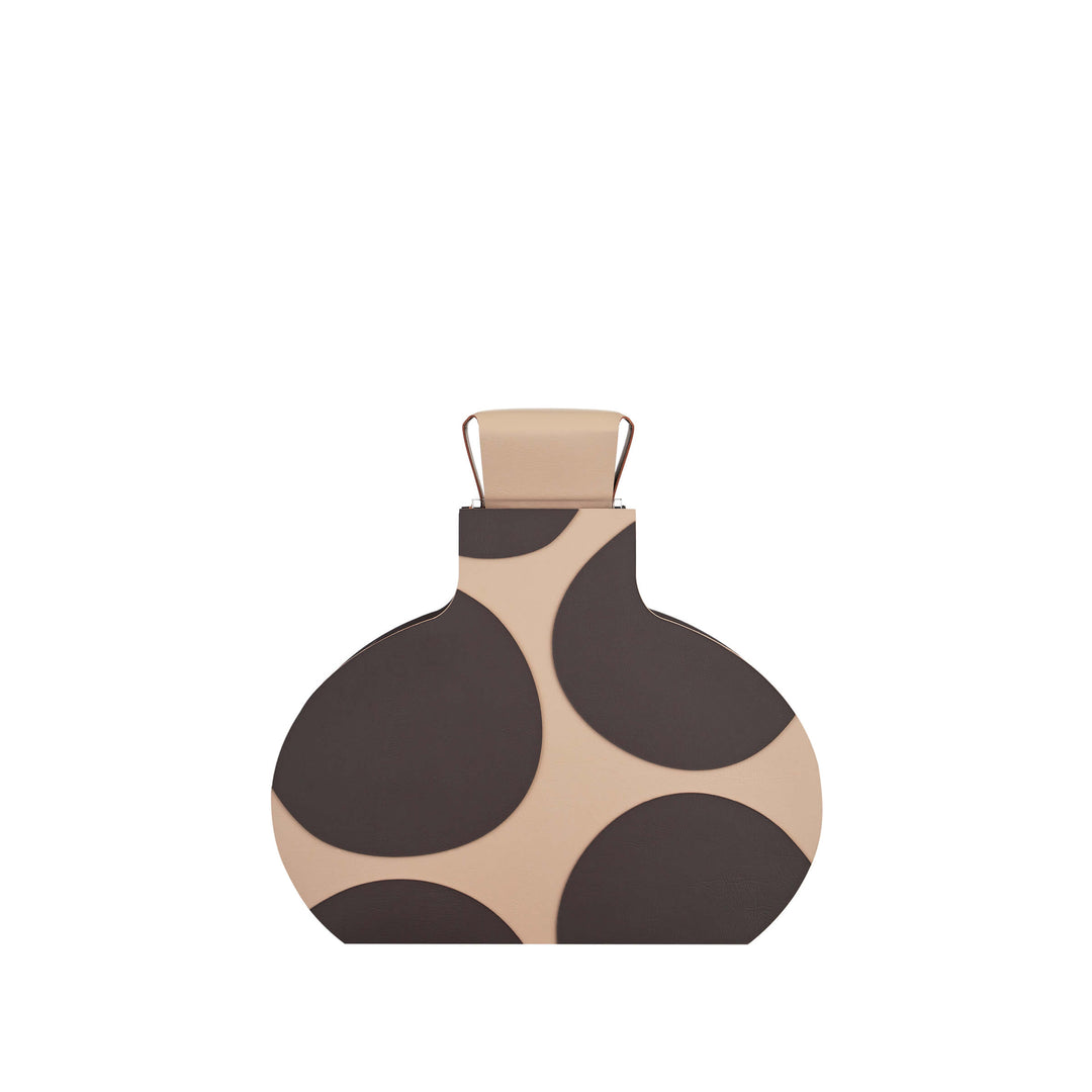 Leder-Dekorationsobjekt VASE OTTO GRAPHIC von Gianpaolo Venier für ADJ STYLE