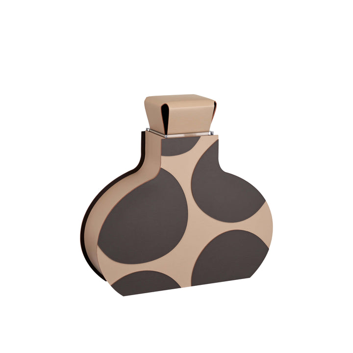 Leder-Dekorationsobjekt VASE OTTO GRAPHIC von Gianpaolo Venier für ADJ STYLE