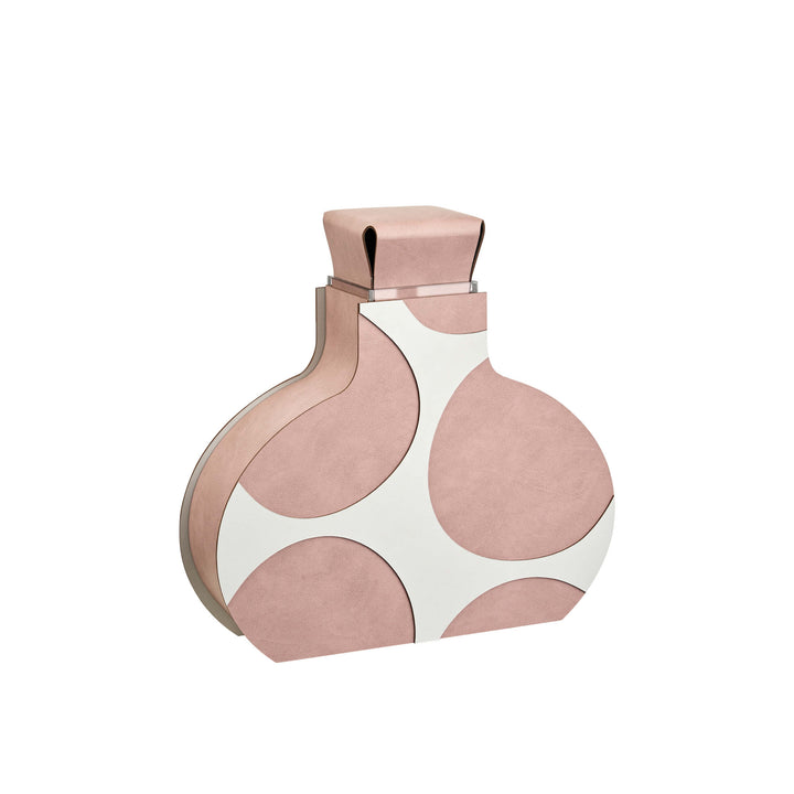 Leder-Dekorationsobjekt VASE OTTO GRAPHIC von Gianpaolo Venier für ADJ STYLE