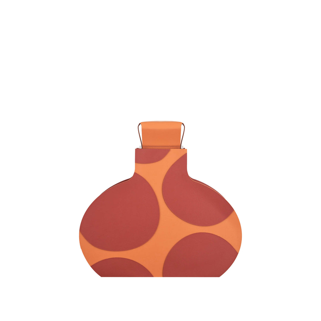 Leder-Dekorationsobjekt VASE OTTO GRAPHIC von Gianpaolo Venier für ADJ STYLE