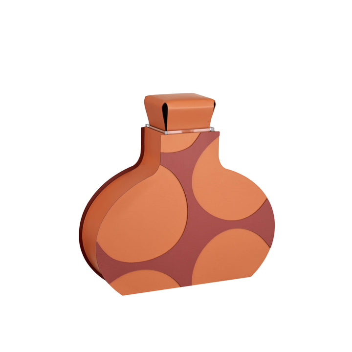 Leder-Dekorationsobjekt VASE OTTO GRAPHIC von Gianpaolo Venier für ADJ STYLE