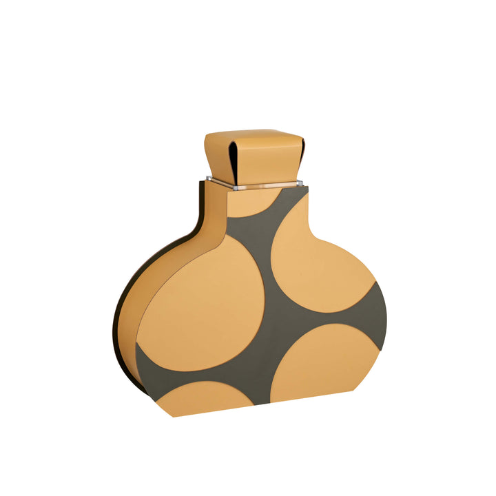 Leder-Dekorationsobjekt VASE OTTO GRAPHIC von Gianpaolo Venier für ADJ STYLE