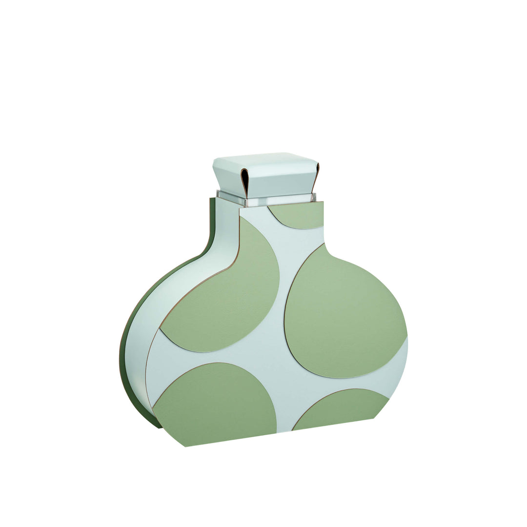 Leder-Dekorationsobjekt VASE OTTO GRAPHIC von Gianpaolo Venier für ADJ STYLE