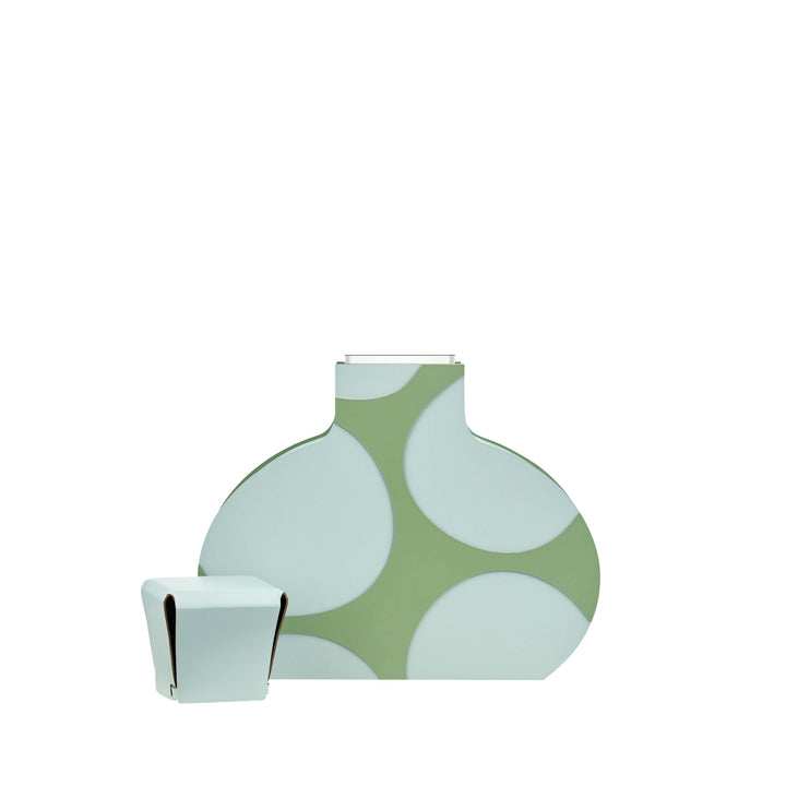 Leder-Dekorationsobjekt VASE OTTO GRAPHIC von Gianpaolo Venier für ADJ STYLE