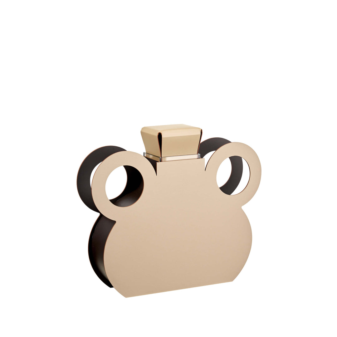 Objet décoratif en cuir VASE OTTO par Gianpaolo Venier pour ADJ STYLE