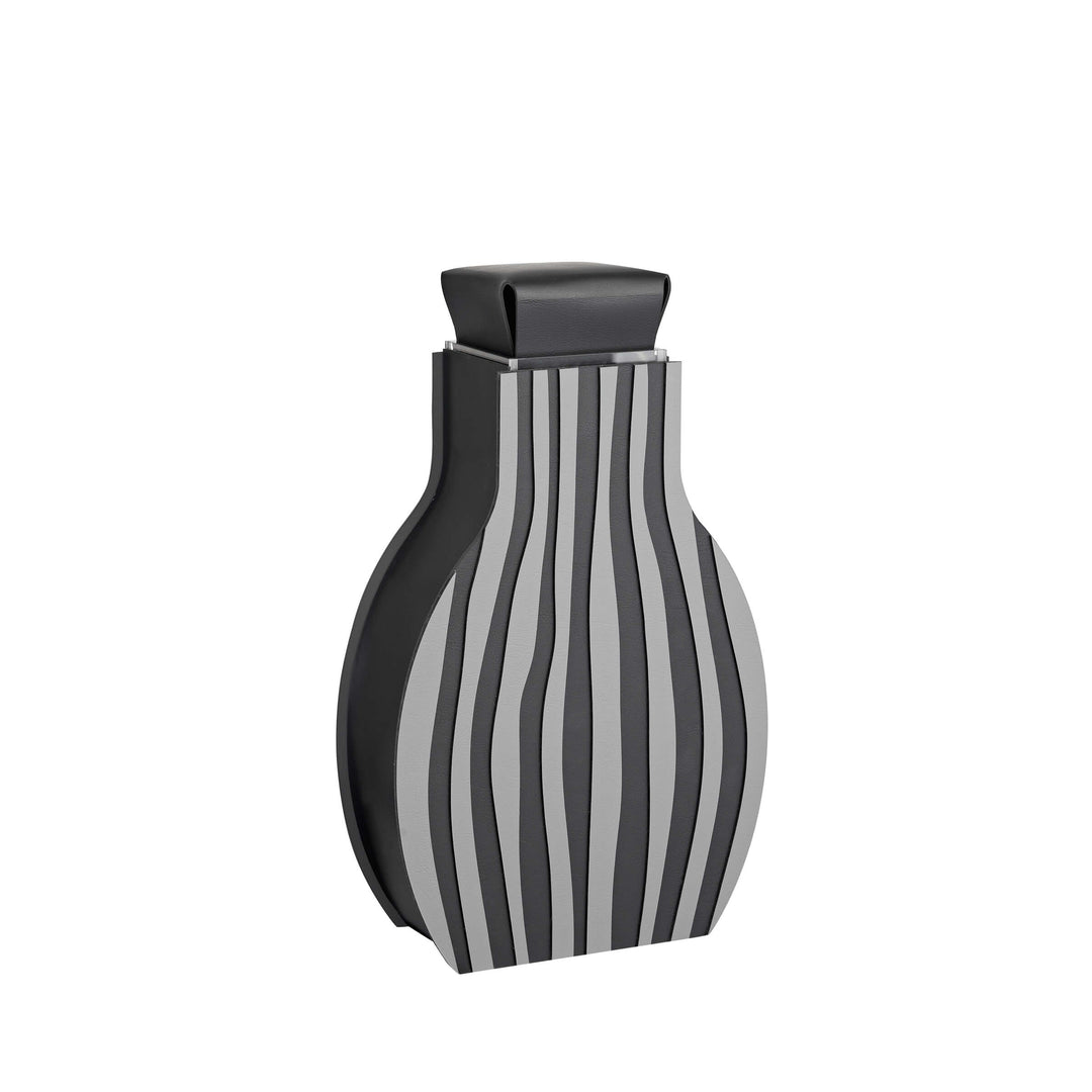 Leder-Dekorationsobjekt VASE OTTO GRAPHIC von Gianpaolo Venier für ADJ STYLE