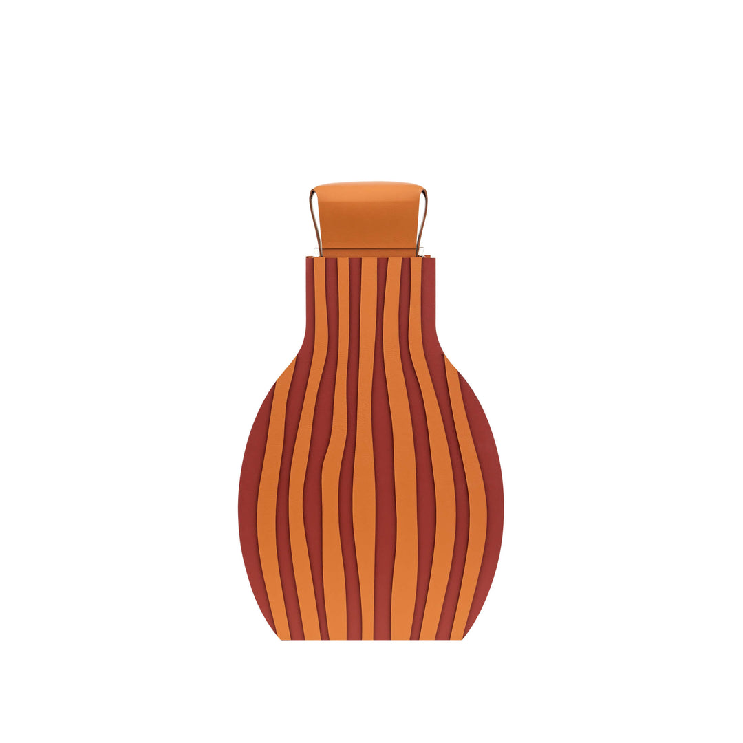 Leder-Dekorationsobjekt VASE OTTO GRAPHIC von Gianpaolo Venier für ADJ STYLE