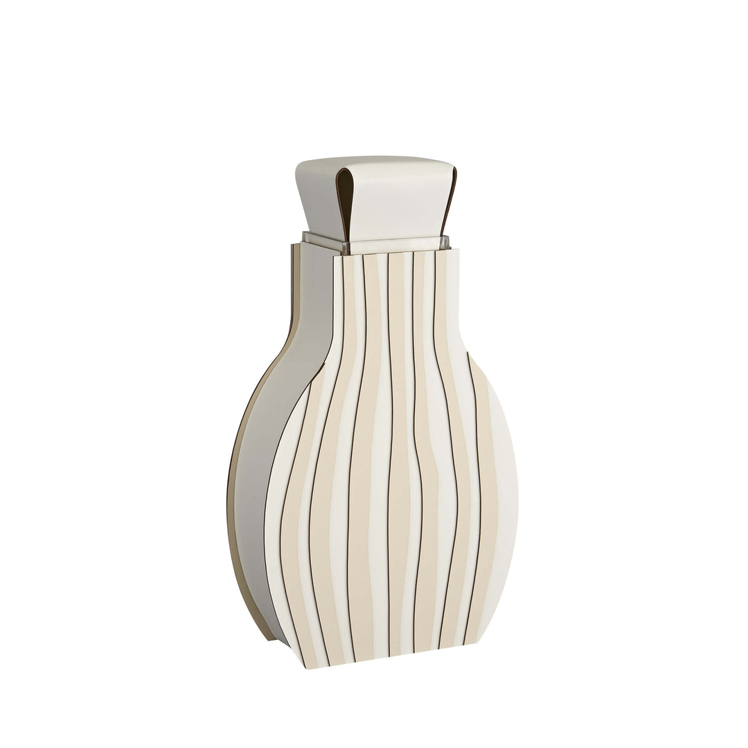 Leder-Dekorationsobjekt VASE OTTO GRAPHIC von Gianpaolo Venier für ADJ STYLE