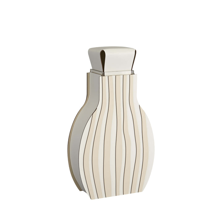 Leder-Dekorationsobjekt VASE OTTO GRAPHIC von Gianpaolo Venier für ADJ STYLE