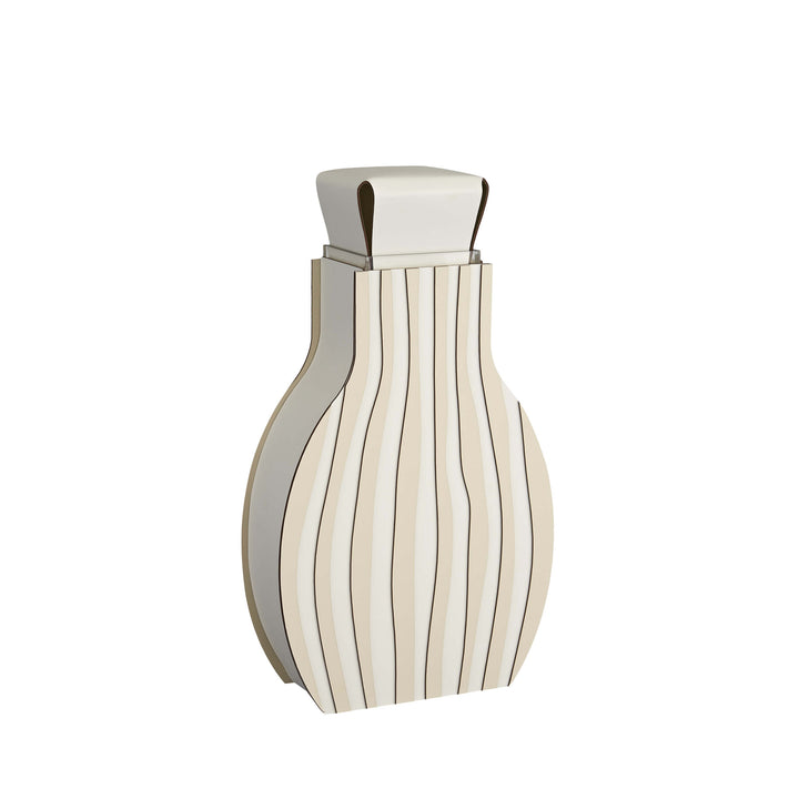 Leder-Dekorationsobjekt VASE OTTO GRAPHIC von Gianpaolo Venier für ADJ STYLE