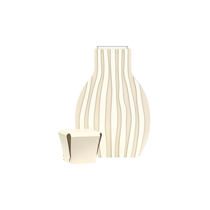 Leder-Dekorationsobjekt VASE OTTO GRAPHIC von Gianpaolo Venier für ADJ STYLE