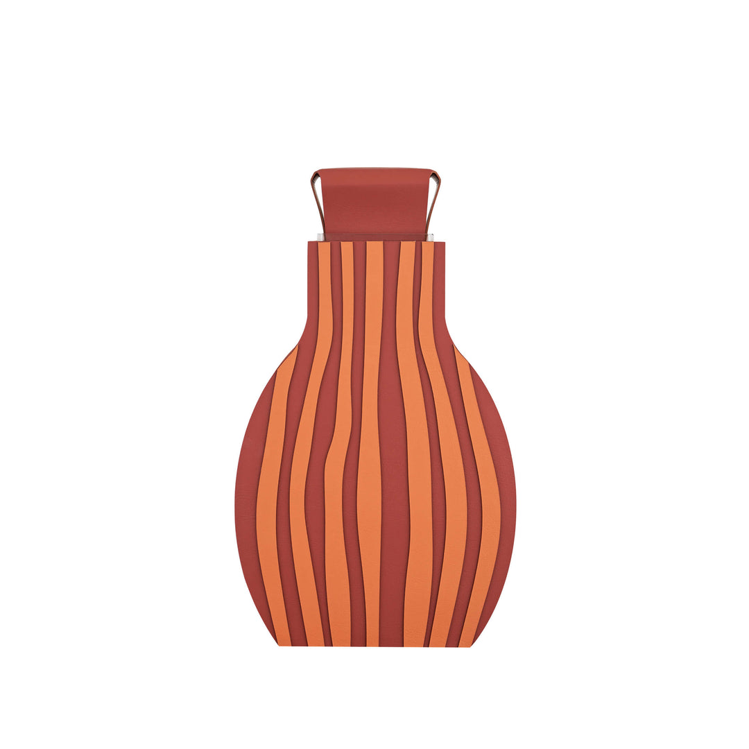 Leder-Dekorationsobjekt VASE OTTO GRAPHIC von Gianpaolo Venier für ADJ STYLE