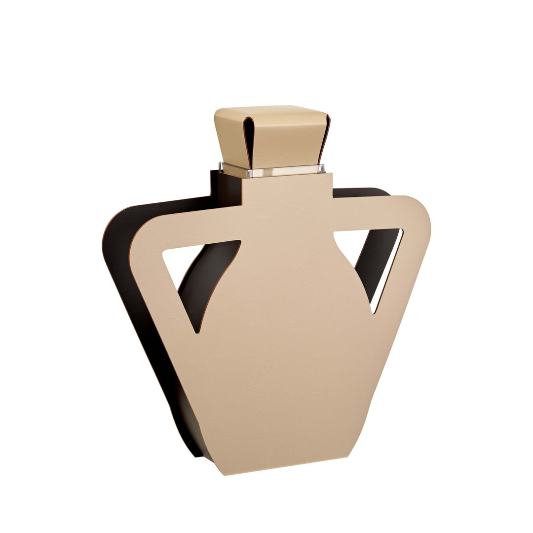 Objet décoratif en cuir VASE OTTO par Gianpaolo Venier pour ADJ STYLE