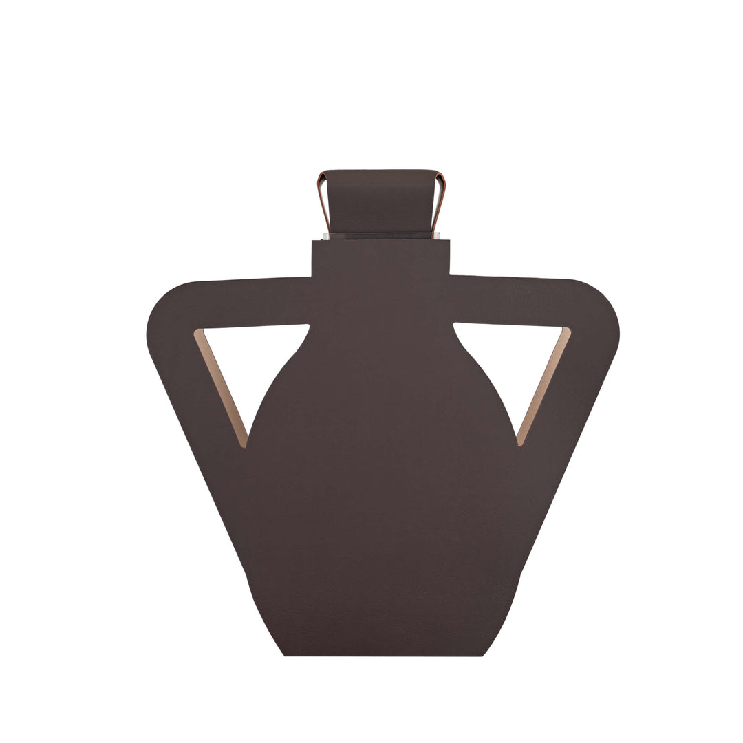 Objet décoratif en cuir VASE OTTO par Gianpaolo Venier pour ADJ STYLE