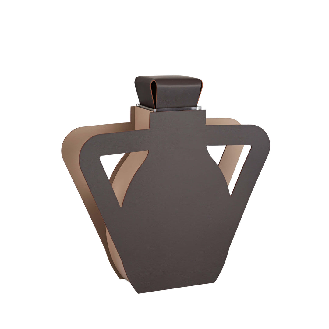 Objet décoratif en cuir VASE OTTO par Gianpaolo Venier pour ADJ STYLE