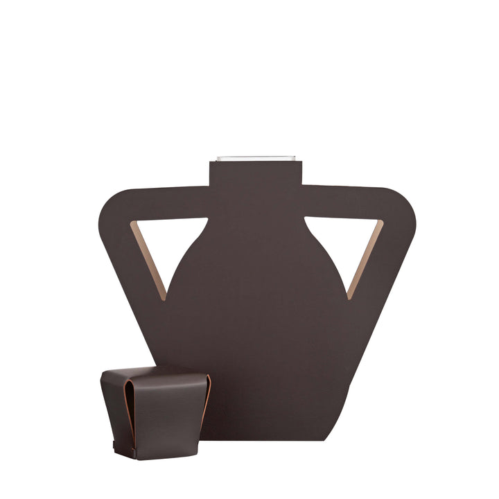 Objet décoratif en cuir VASE OTTO par Gianpaolo Venier pour ADJ STYLE