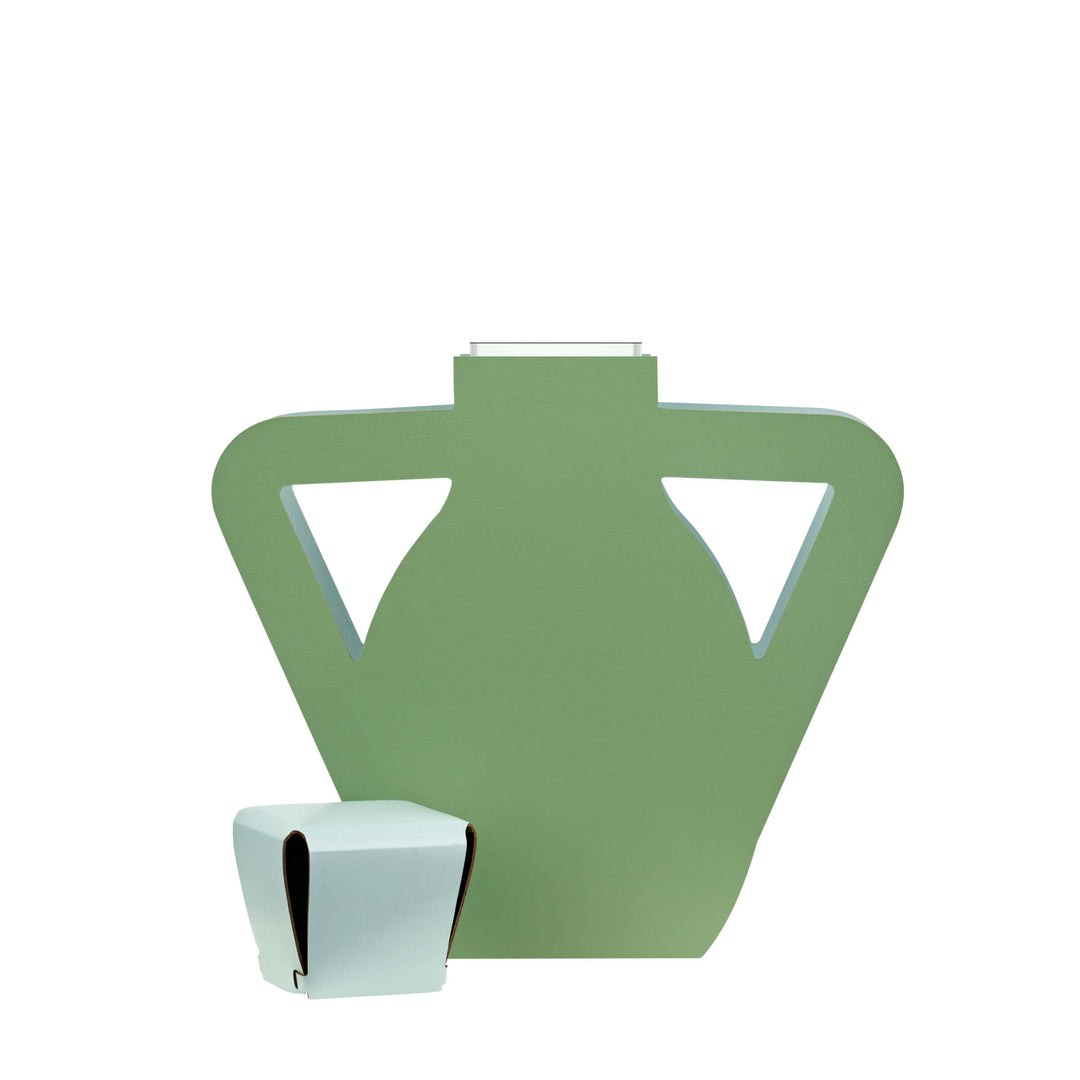 Objet décoratif en cuir VASE OTTO par Gianpaolo Venier pour ADJ STYLE