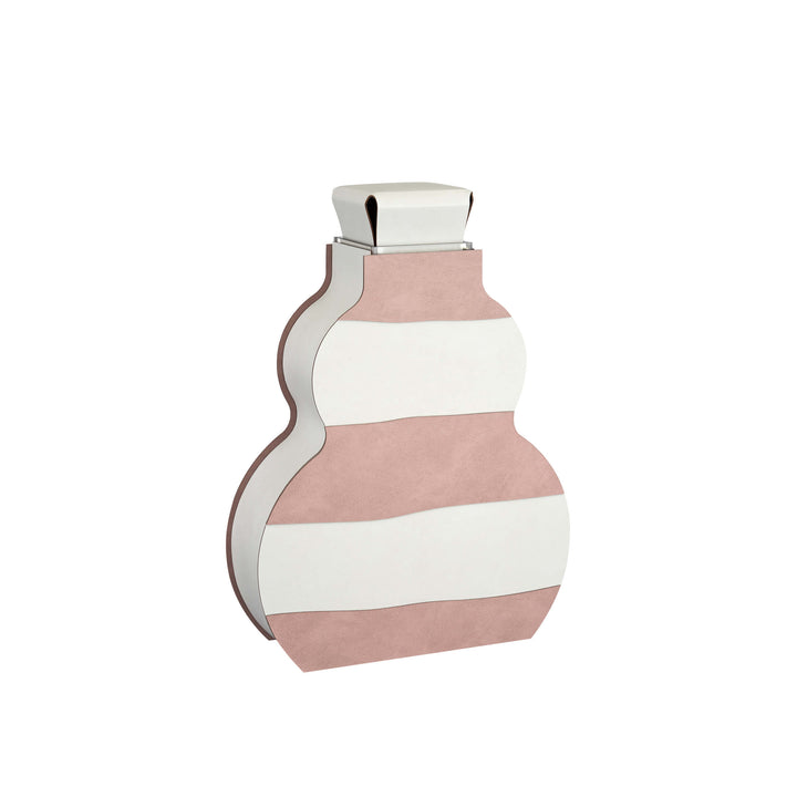 Leder-Dekorationsobjekt VASE OTTO GRAPHIC von Gianpaolo Venier für ADJ STYLE